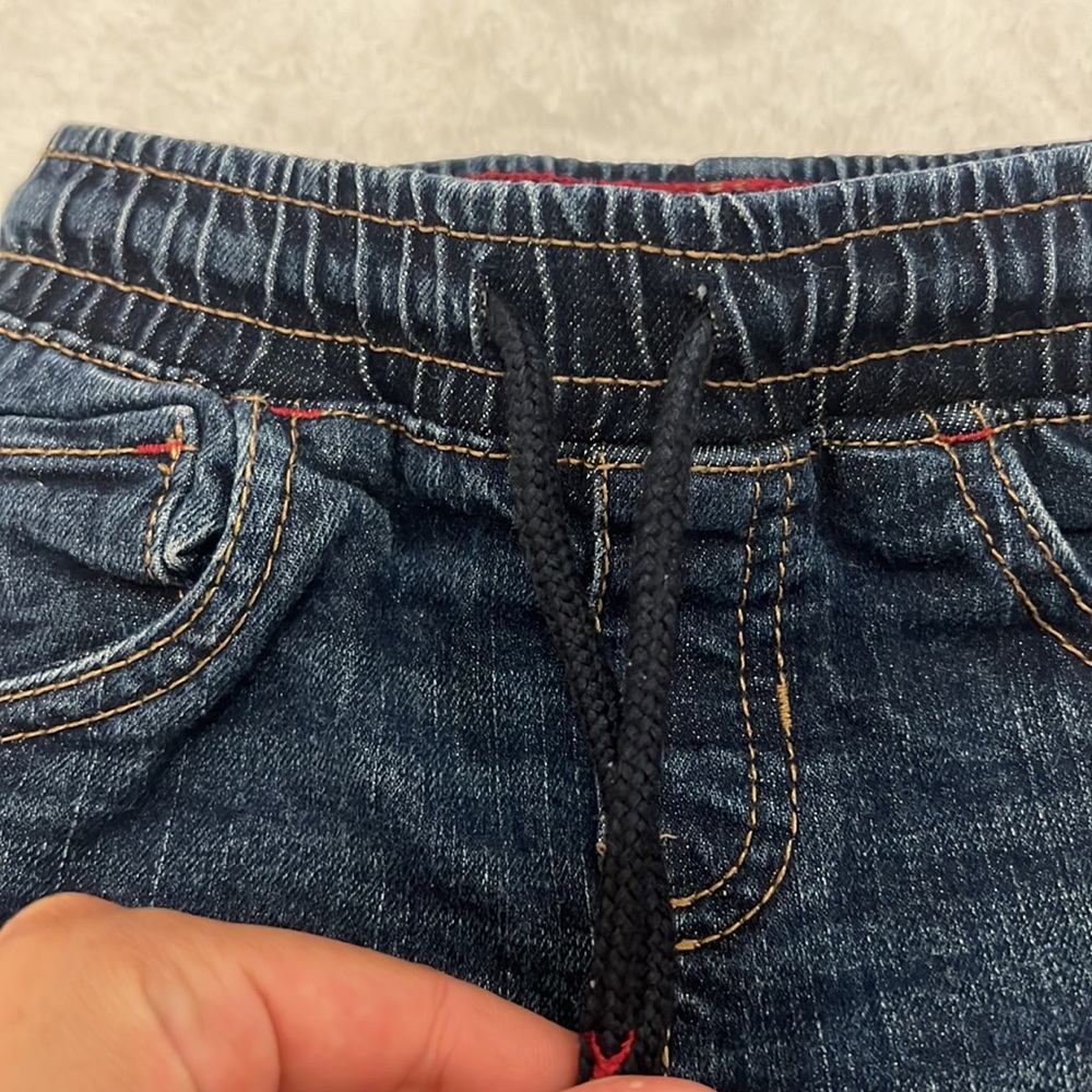 Cat & Jack straight leg jean with jogger style drawstring waist band - Picture 4 of 9
